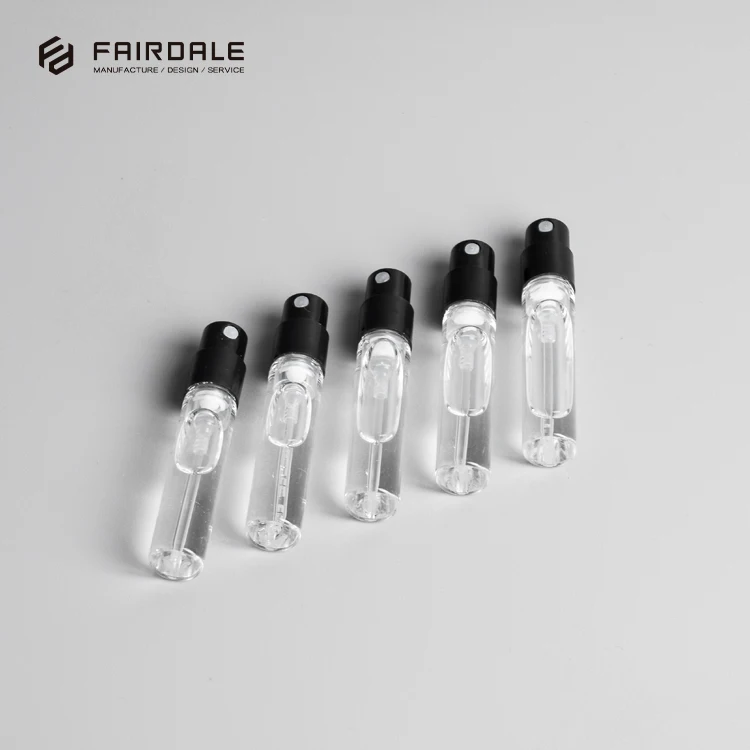 

Fairdale Hot Selling Clear Mini Perfume Glass Bottle Empty Cosmetics Bottle Sample Test Tube Thin Glass Vials