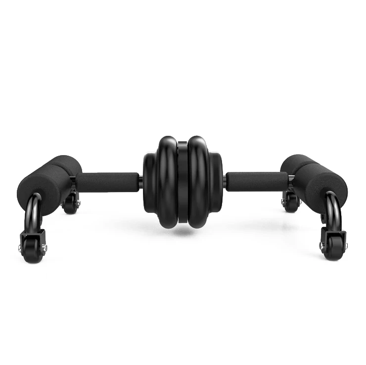 

2021 New Design Core Workout Ab Roller Abdomen Muscle Training Portable Sit Up Assistant Device, Red, black, blue, pink