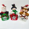 Wholesale Soft pottery Christmas Snowman Deer Decoration Gift hanging pendant ornament