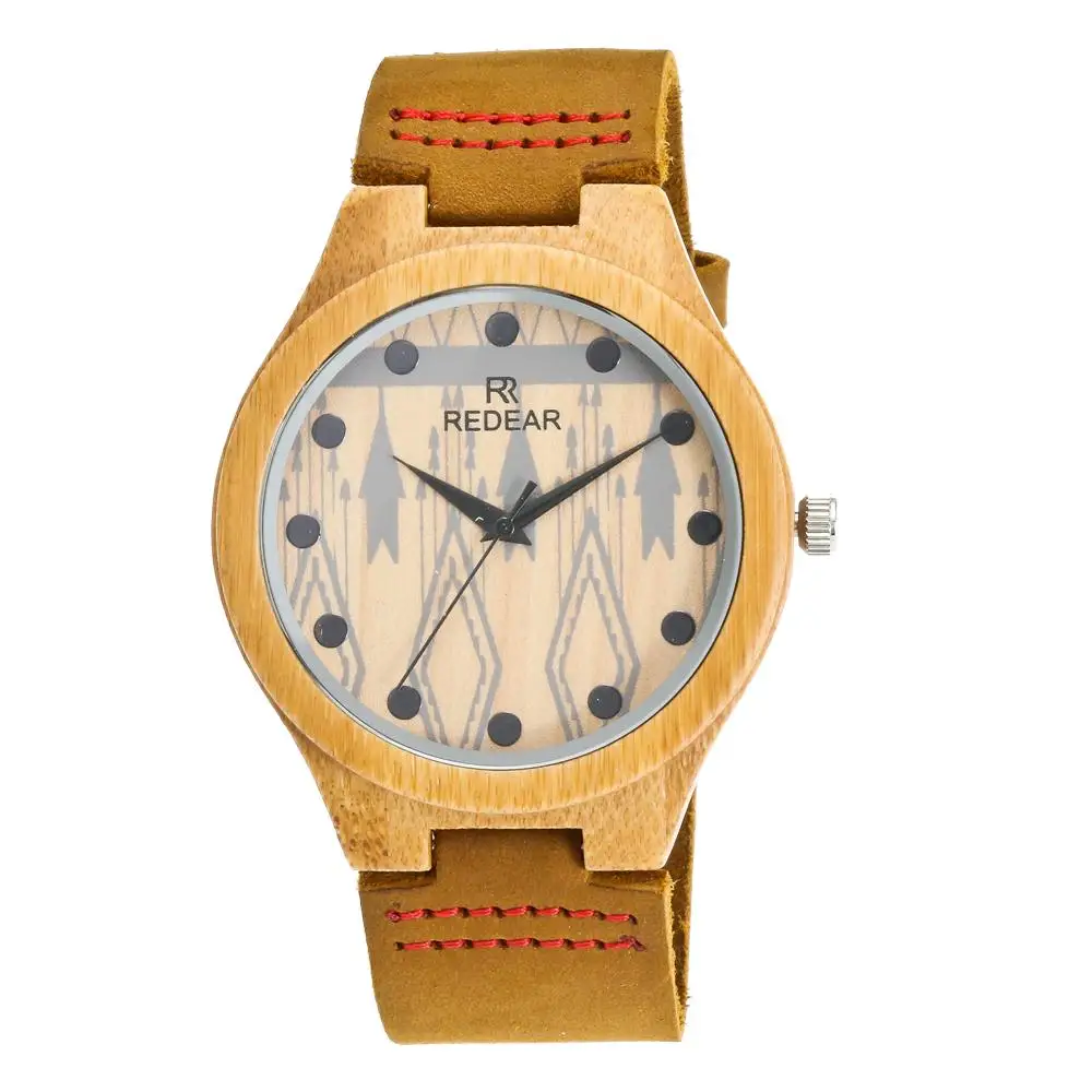 

New Arrival Fashion Unique Case Picture Bamboo Watch Light And Portable