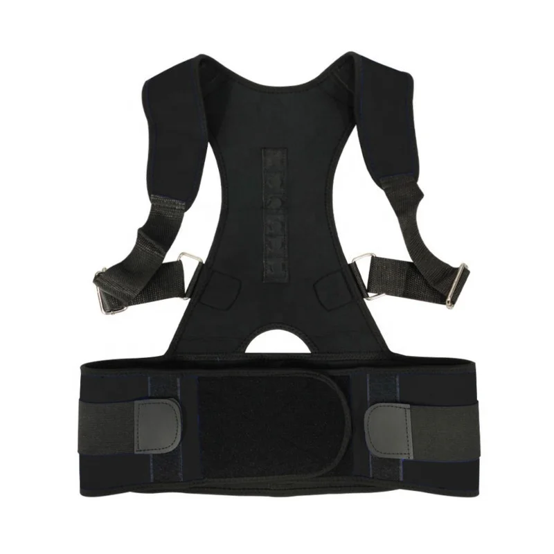 

Orthopedic Magnetic Vest Posture Corrector Brace Back Support Belt Waist Shoulder Lumbar Spine Correction, Black, white, beige, blue
