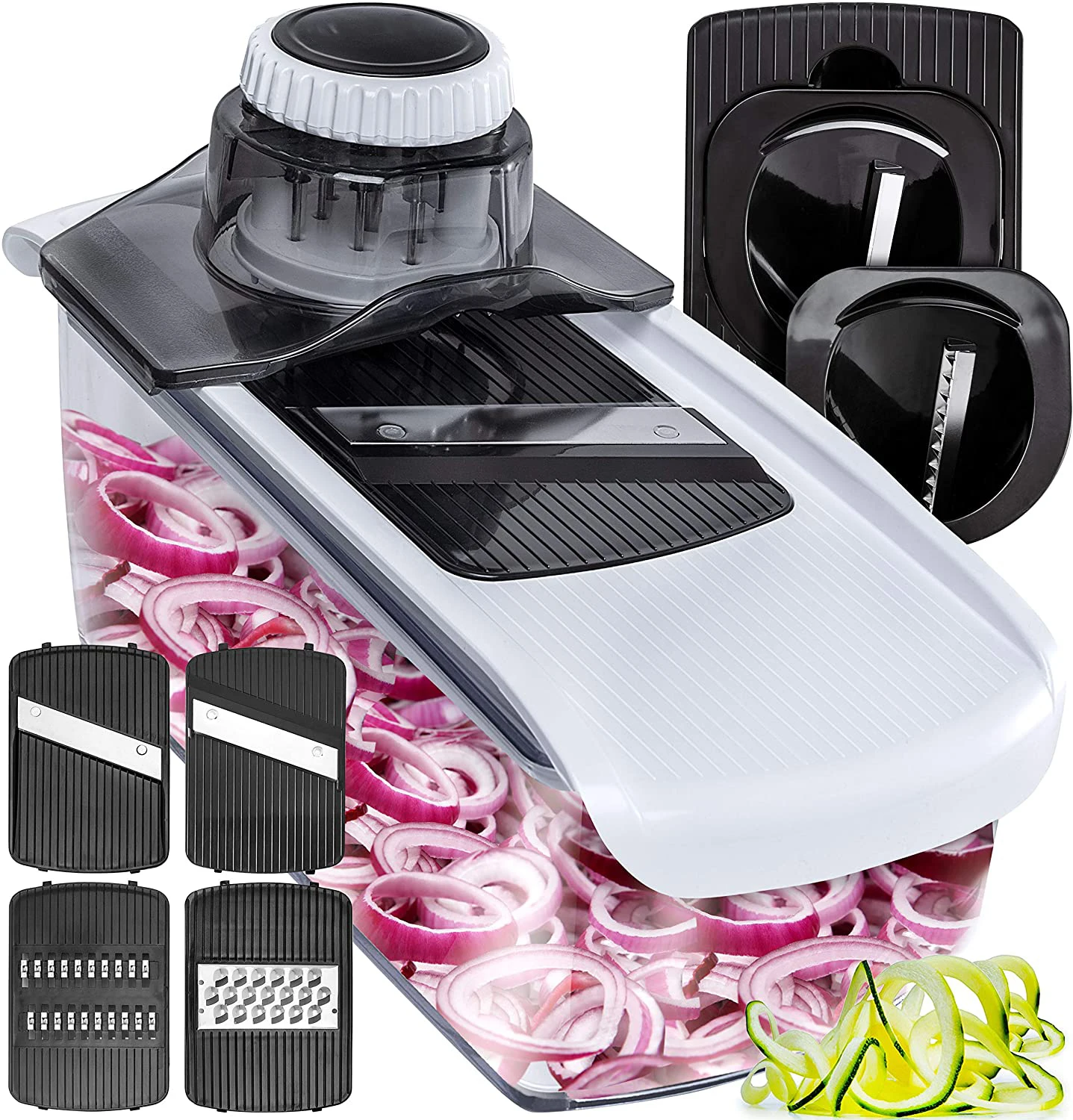 

Vegetable Chopper Onion Chopper Dicer Salad Chopper Cutter SlicerFood Slicer 6-in-1 Vegetable Potato Slicer