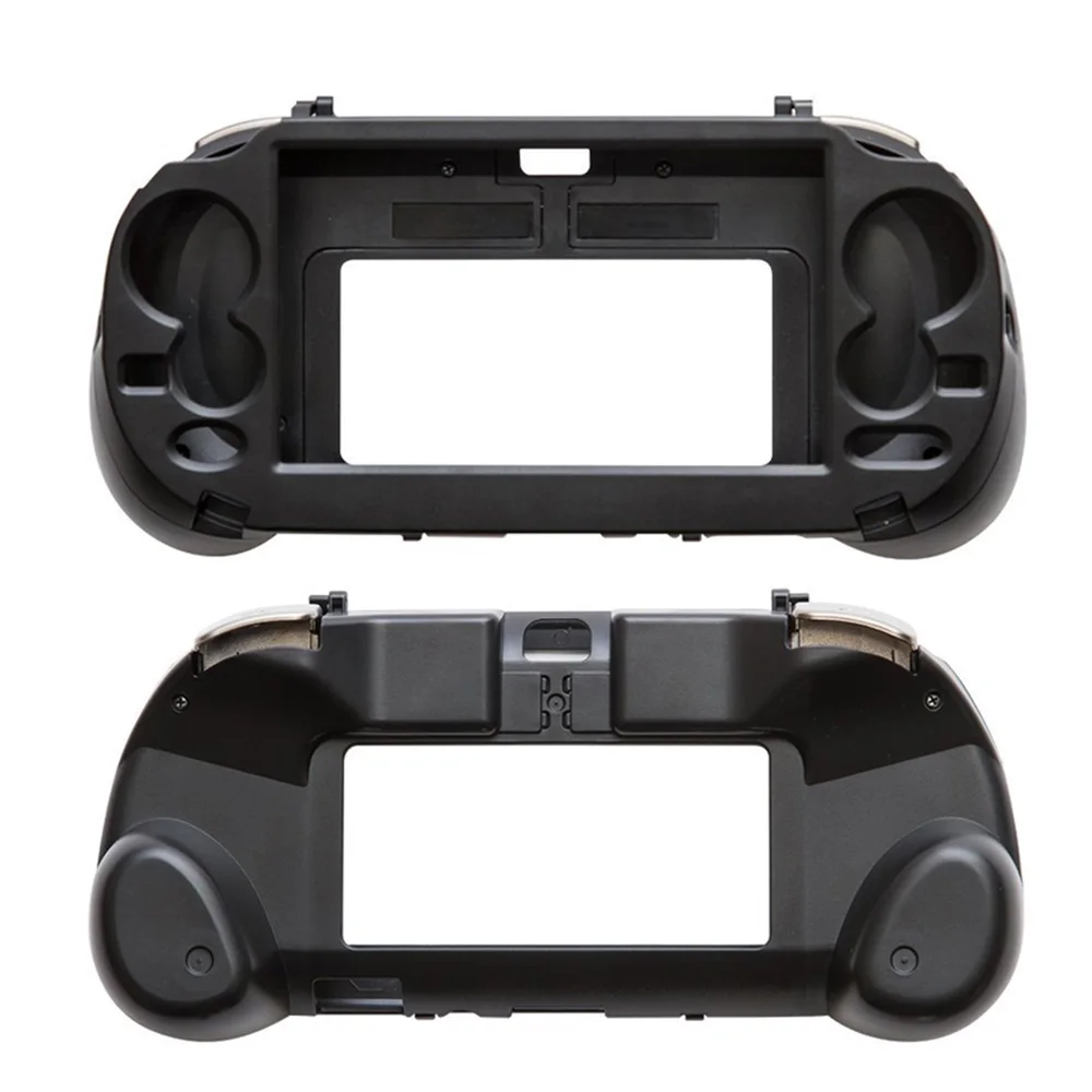 

For PSV1000 for PS VITA 1000 Game Console Hand Grip Handle Hold Joypad Stand Case Shell Protector with L2 R2 Trigger Button, Black / white