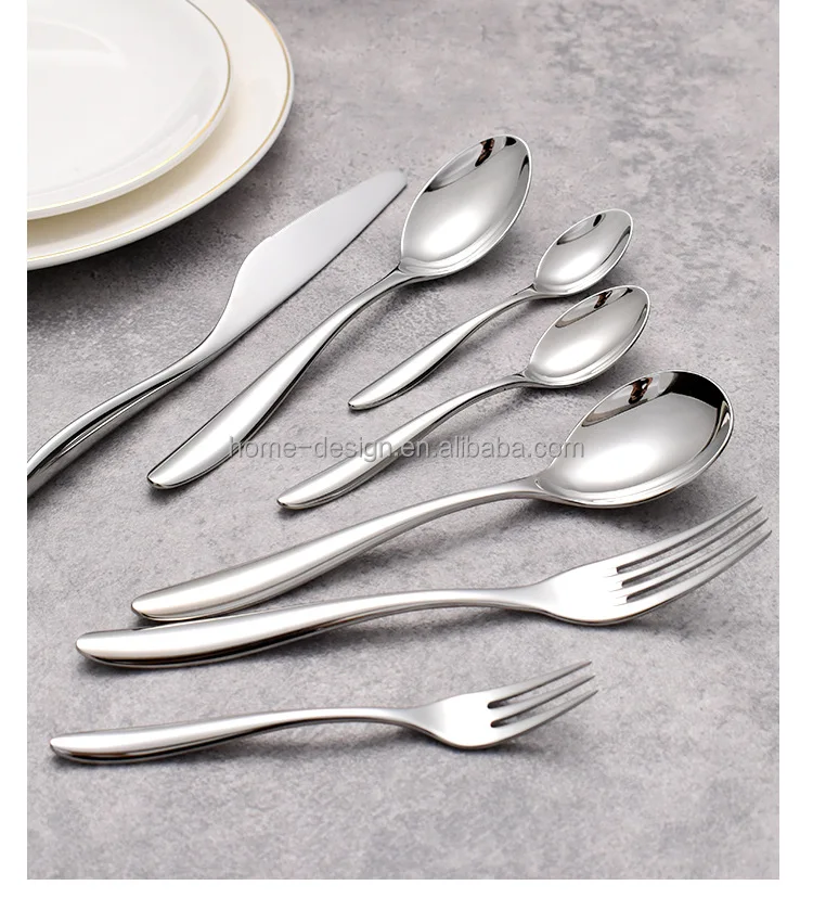 Wholesale Customized Light Luxury Stainless Steel Flatware Set Eco-Friendly Logo Business Party Gifts-Fork Spoon Knife