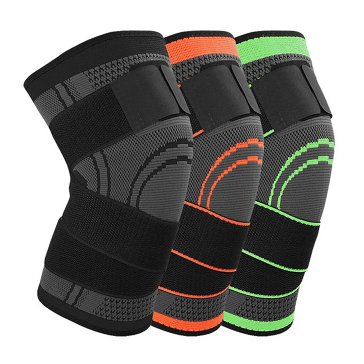 

Motorcycle Elbow Knee pads guard Racing Gear Protector OEM sport knee brace non-slip sports knitting Knee pads, Green/black/orange