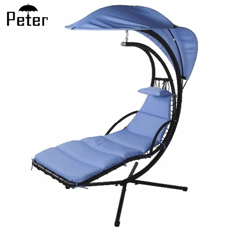 hanging chaise lounge chair with canopy