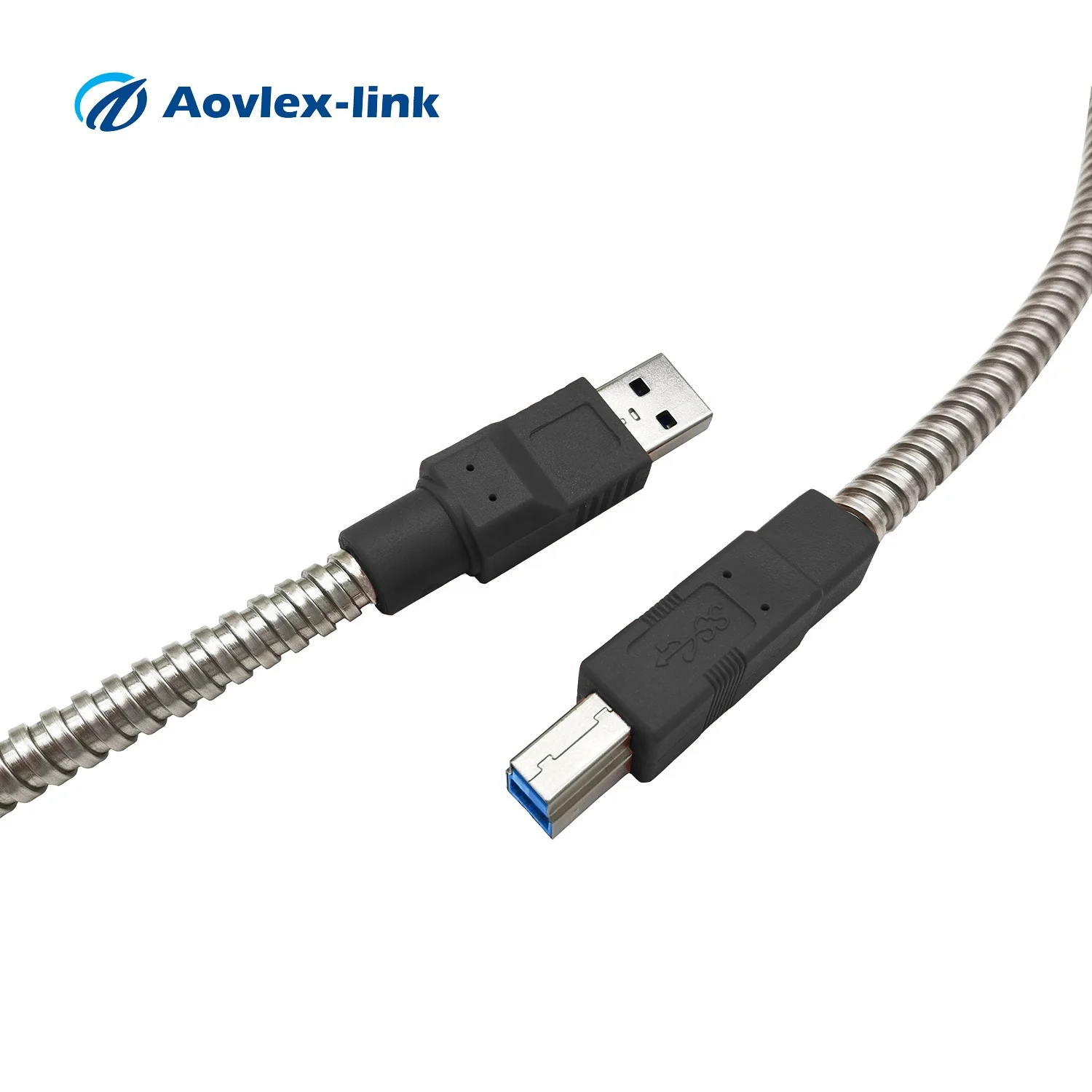 Usb 3.0 A Male To B Male Usb Printer Cable Armoured Cable Metal Clad