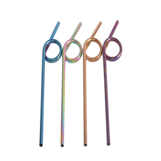 

Amazon top seller 2021 drinking straw set 304 stainless steel metal straw with brush