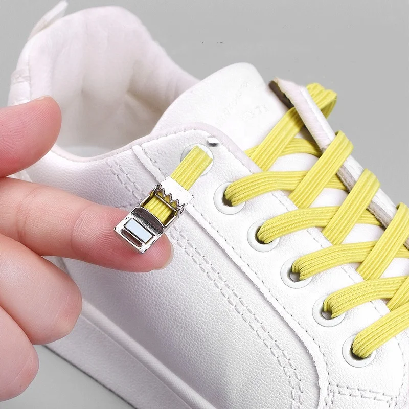 

2021 Upgrade Magnetic laces Elastic No tie Flat Kids Adult Lazy Sneaker Shoe laces  Fits All Shoes, 33 colors in stock