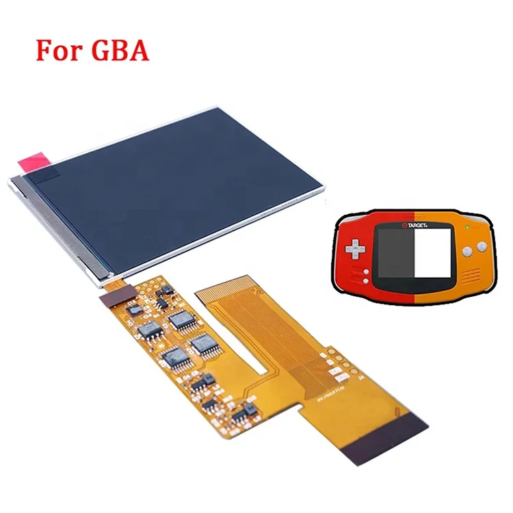 

For GBA Gameboy Advance V2 IPS Screen LCD Kits 10 Levels Brightness Backlight