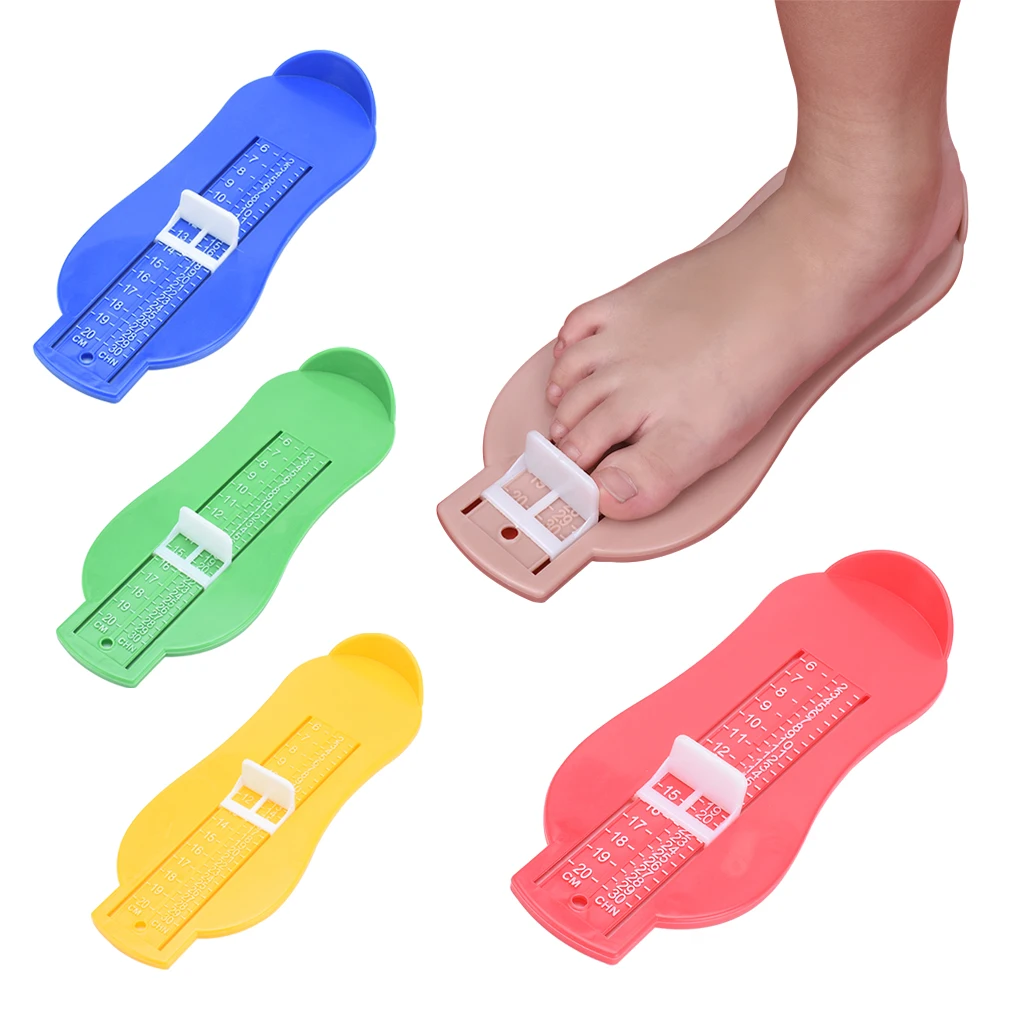 

Colorful Adjustable Infant Foot Measuring Ruler Shoes Fittings Gauge Measure Tools for Baby