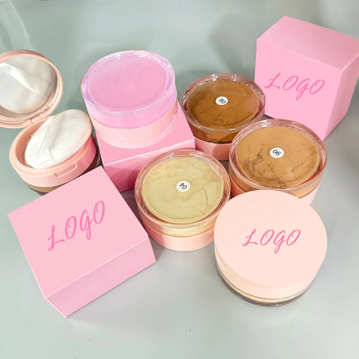 Custom Logo Face Translucent Makeup Setting Powder Private Label Cruelty Free Oil Control Loose Setting Powder