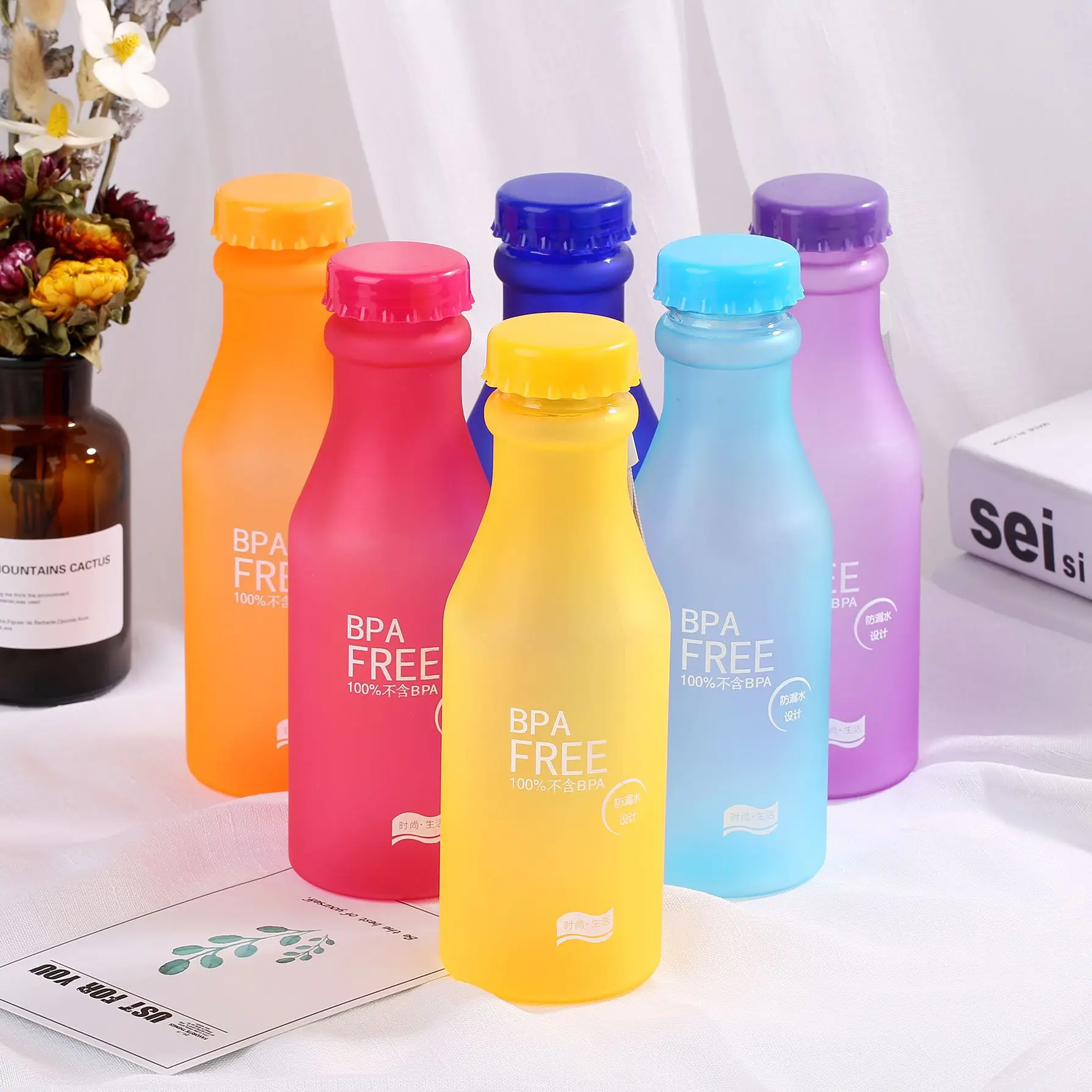 Seaygift Custom Bpa Free Reusable Eco Portable Anti Broken 550ml