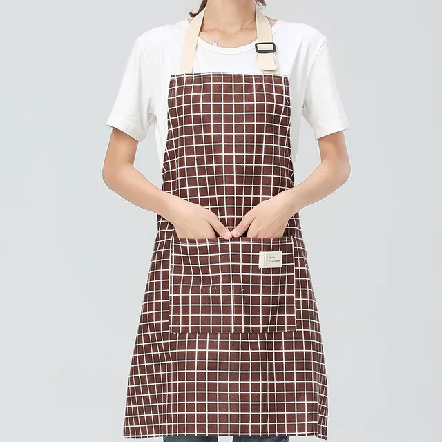 

New Hot Fashion Lady Women Men Adjustable Cotton Linen High-grade Kitchen Apron For Cooking Baking Restaurant Pinafore