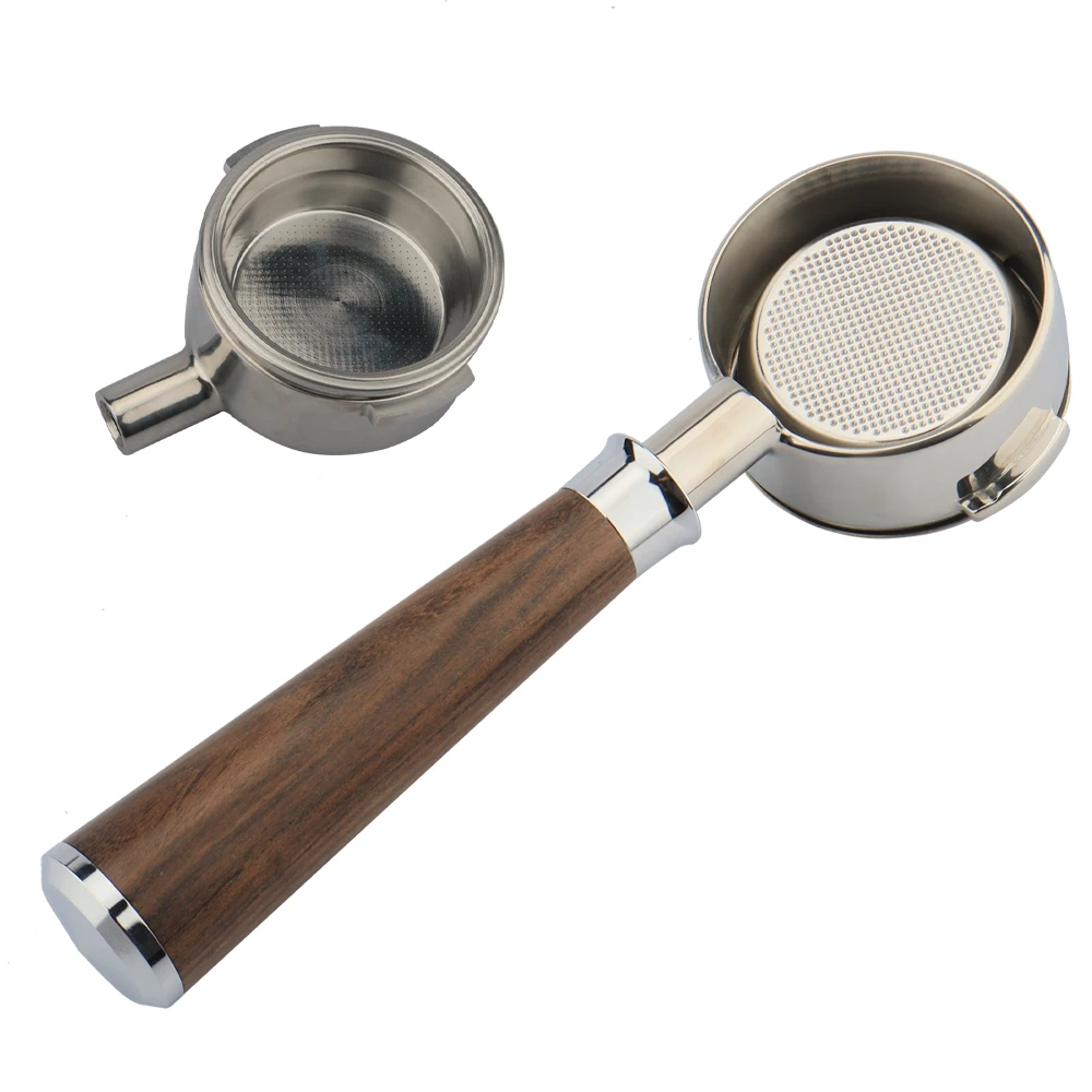 

Blackwood Handle Tea Coffee Portafilter Metal Filter Espresso Machine Portafilter Leveler  for Sunbeam