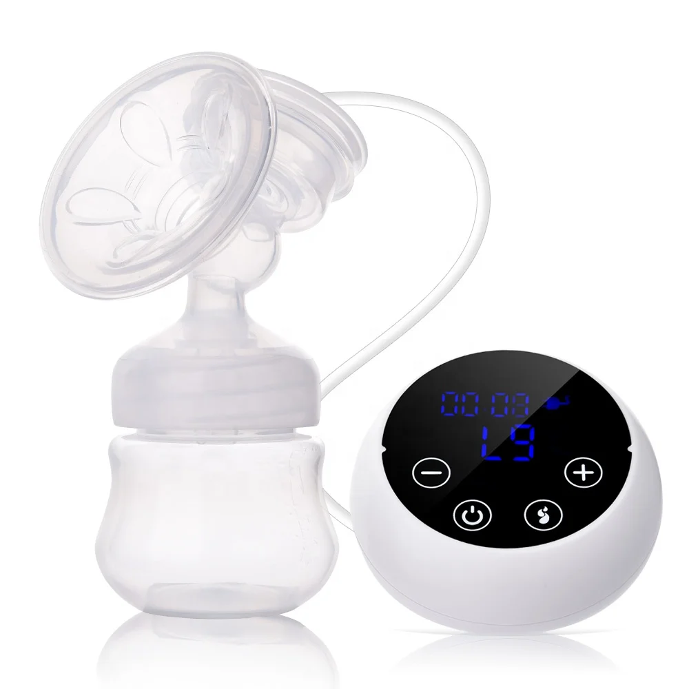 

2021 Quiet Comfort Breastfeeding Silicone Women's Touch Screen Control Enlargement Wireless Handsfree Portable Breast Pump, White