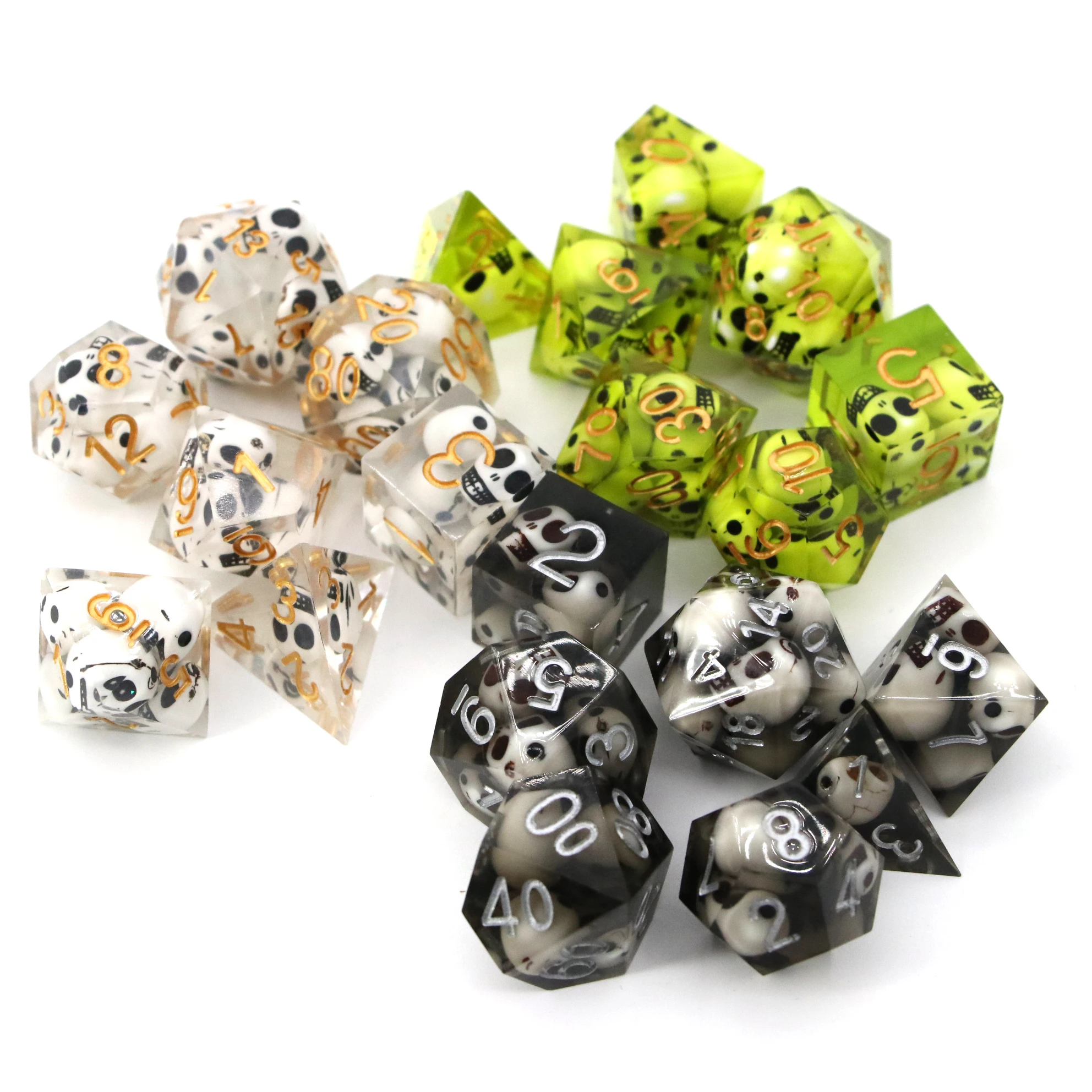 

Dungeons and dragon D4 D6 D8 D10 D10 D12 D20 sided game Gambling Dice, Colorful