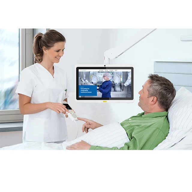 

10.1 inch medical gamma curved display tablets hospital wall mounted two-way calling tablets
