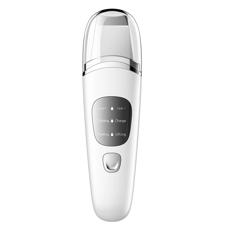 

Portable Beauty Personal Care Facial Ultrasonic Skin Scrubber Machine For Home Use, White black pink