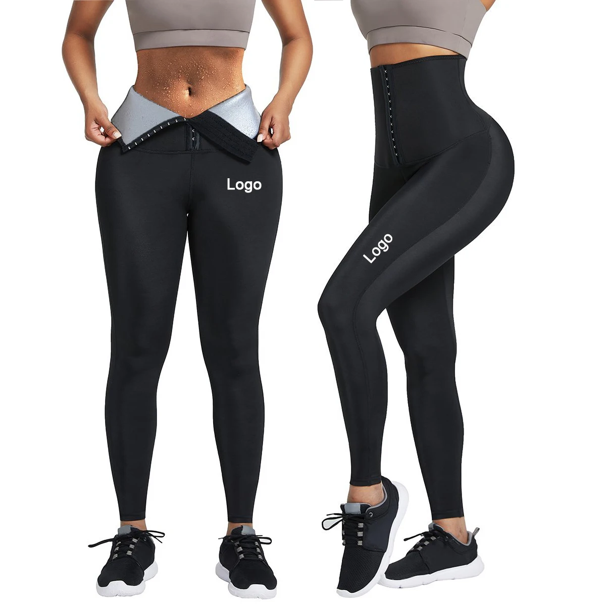 

2021 Hip Enhancer Hooks Waist Trainer Corset Yoga Leggings Woman Fitness Activewear Pants, As show