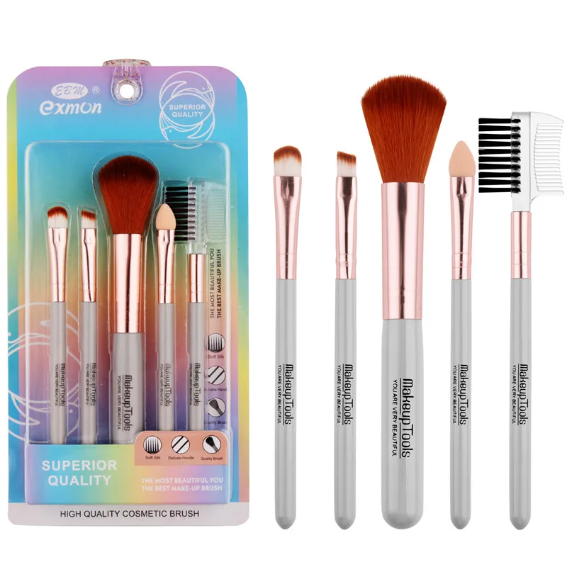 

Professional 5pcs high quality makeup brush sets ladies makeup brushes