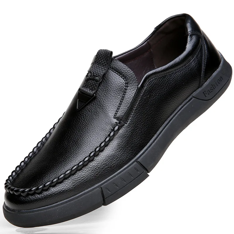 

Wholesale Casual Classic Office Formal Dress Shoes Cow Genuine Leather Leather Men Shoes, Black/brown