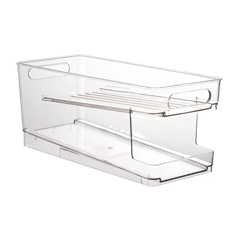 

PET Beverage Organizer Transparent Kitchen Refrigerator Storage Set Box