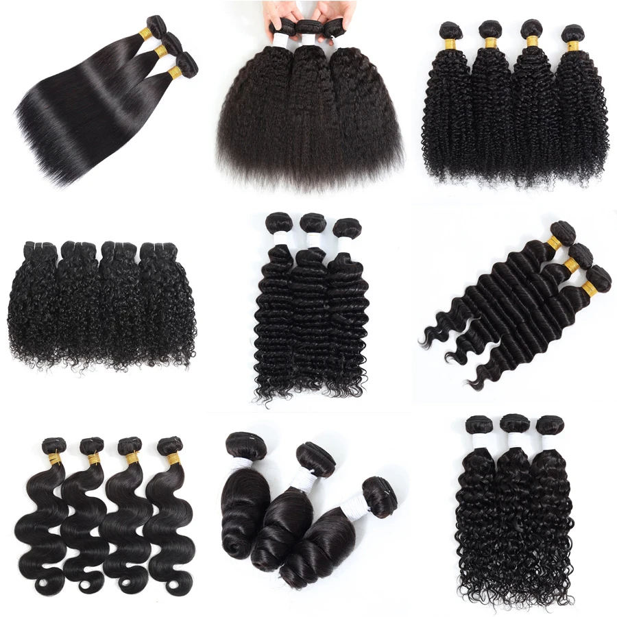 

indian hair raw virgin cuticle aligned bundle hair vendors straight body deep wave curly hair weave bundles 11 A grade