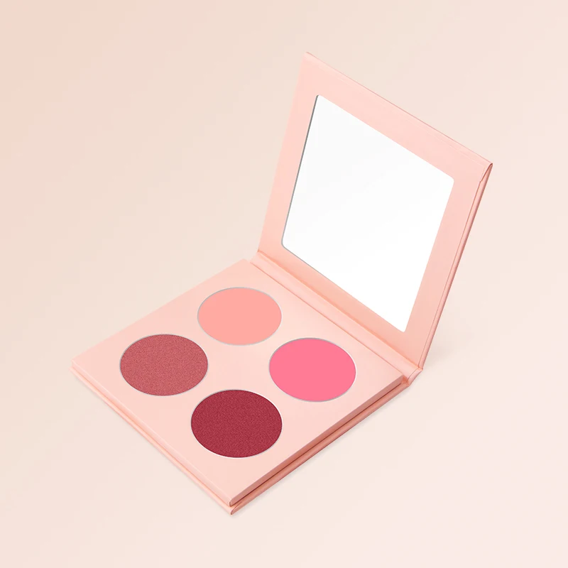 

OEM Custom Logo Cheek Blusher Powder Soft And Delicate Makeup 4 Colors Blush Palette