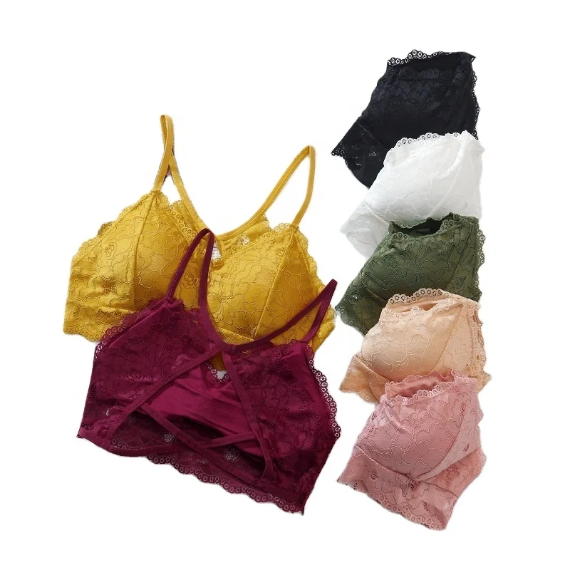 

One piece comfortable anti wear sports vest women's chest wrapped beauty back seamless bandeau bra, Black, white,yellow, wine red,nude,green,pink