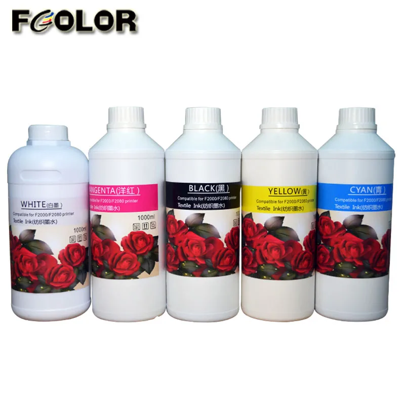 Hot Selling T-shirt DTG Textile Ink For Epson DX5 DX7 1390 Printer Pigment Ink
