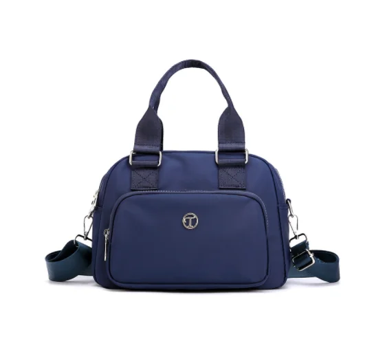 

ladies women water repellent nylon handbag shoulder cross body bags backpack tote 3 in 1 removable strap, 8 colors
