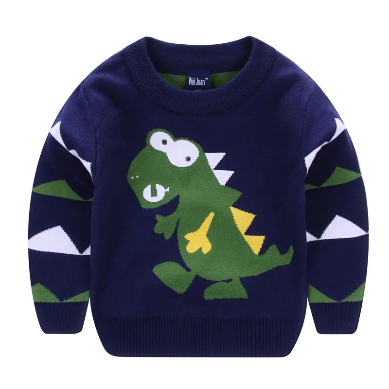 

Dinosaur sweater boys knit sweater cartoon warm bottoming sweater coat