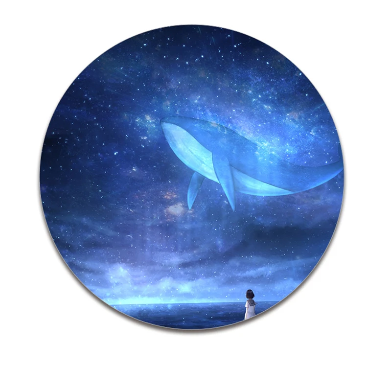 

Whale In The Starry Sky Round All Things Are Animate Series Ramadan Ceramic Cup Mats Beer Custom Coasters For Drinks, Cmyk