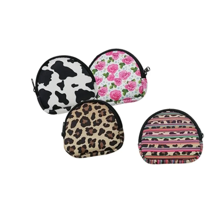 

RTS full sublimation earphone soft bag kids wallet bag pouch mini coin purse, Customized color