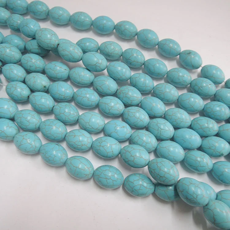

15*25mm Big Rice Shape blue Stone turquoise Loose stone styles choice Gemstone Chips natural stone jewelry