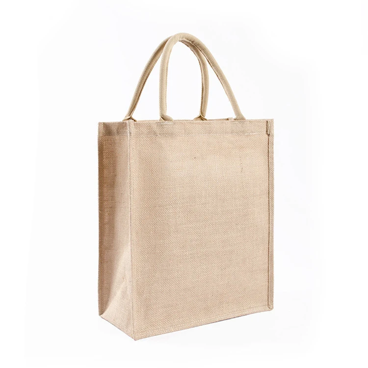 

CG078 Customized factory cheap foldable waterproof jute canvass tote bag