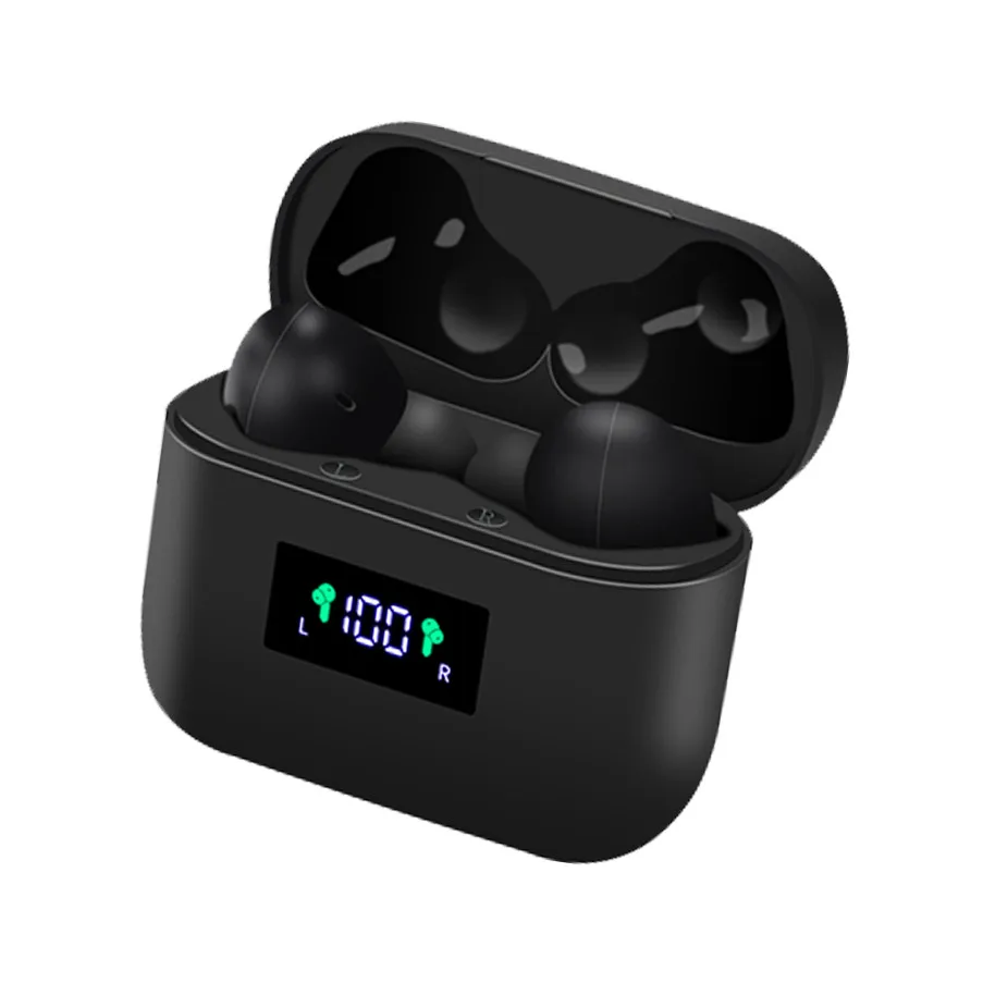 

IPX5 waterproof earphones noise cancelling headphone touch control earphones wireless gaming earbuds, Black