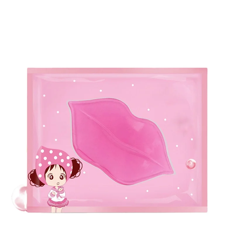 

HOT selling Private label Beauty Super Lip Plumper Pink Crystal Moisture Wrinkle Ance Collagen Lip Mask