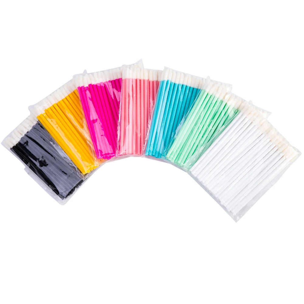 

50pcs Pink lip wand gloss scrub lip brush, Multi color