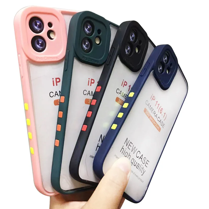 

wholesale sublimation high Transparent phone case Hybrid Shock proof frame mobile cover for iPhone XS MAX, 4 colors