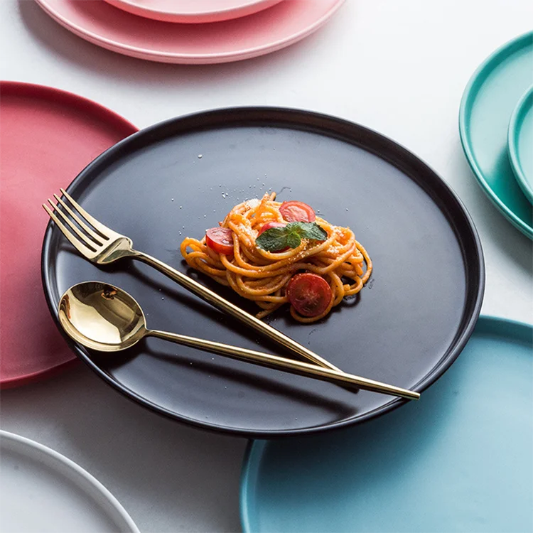 Nordic Tableware Simple Creative Western Food Plate Spaghetti Plate Western  Dessert Plate Personalized Restaurant Plate