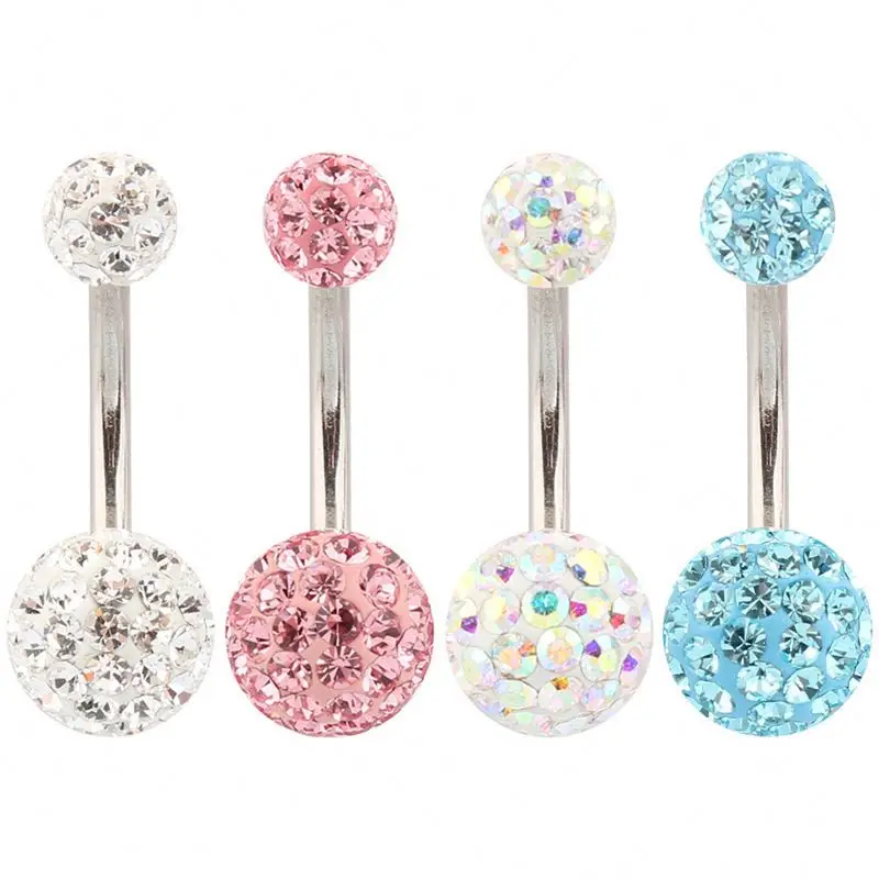 

Hot Sell Dermal Penis Piercing Set Jewelry Rings Sets Dangle Belly Button Clear CZ Navel Belly Button, White/blue/pink/colorful