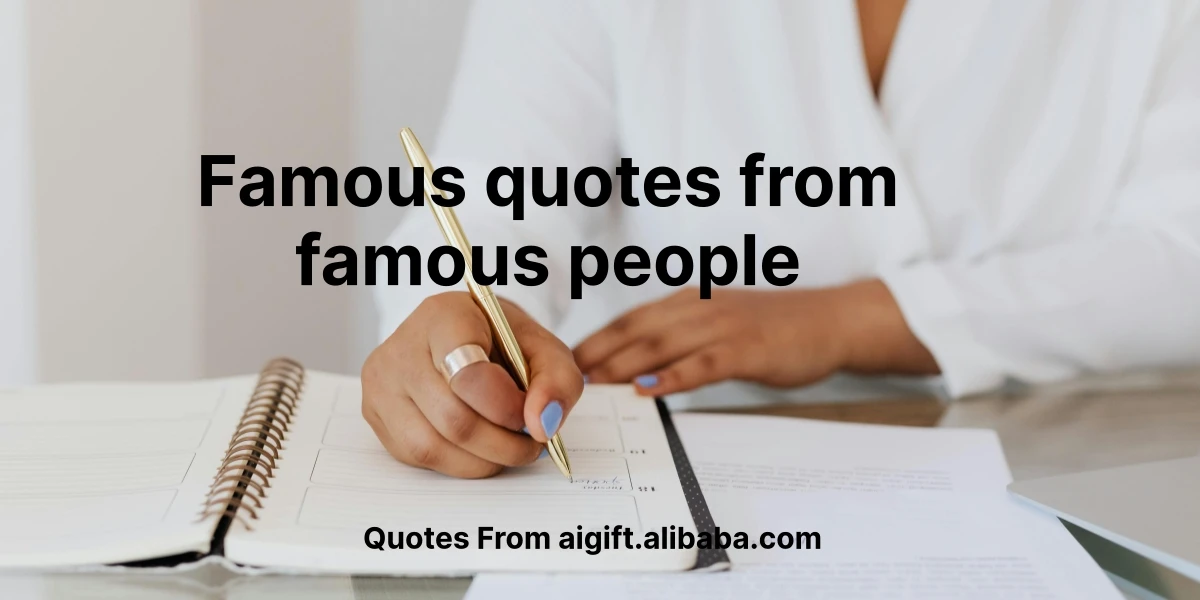 famous quotes from famous people