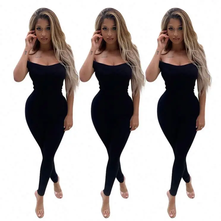 

OSINA Off Shoulder Woman One Piece Jumpsuits Summer Bodycon Woman Jumpsuit And Rompers