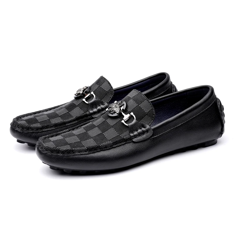 

Wholesale Moccasin-gommino Casual Slip-on Flat Genuine Leather Loafers Brand Designer Luxury Shoes Mens Dress Shoes