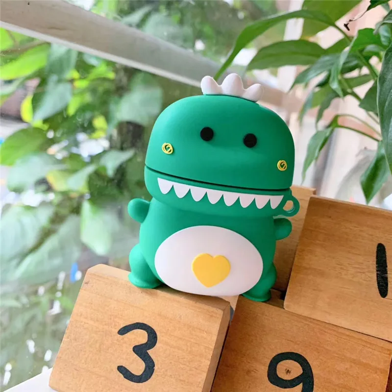

Cartoon Couple Dinosaur Silicone Protective case for AirPods 1 2 pro