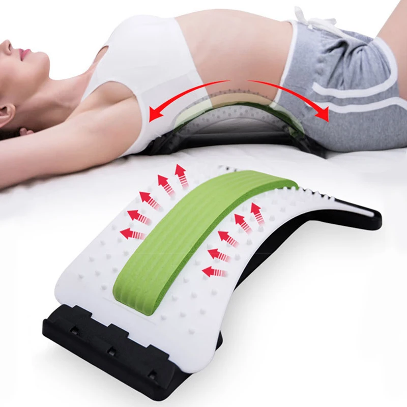 

Massager Equipment Massageador Magic Support Stretch Fitness Relaxation Spine Pain Lumbar Relief Back Stretcher