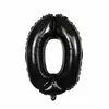 30 Inches Number Balloon Wrap in Black Inflatable Foil Balloon