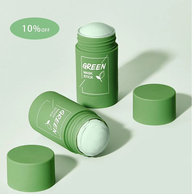

Low price Organic Deep cleaning Mask Stick OEM Green Tea Face Mask Stick for Acne Green Mask Stick
